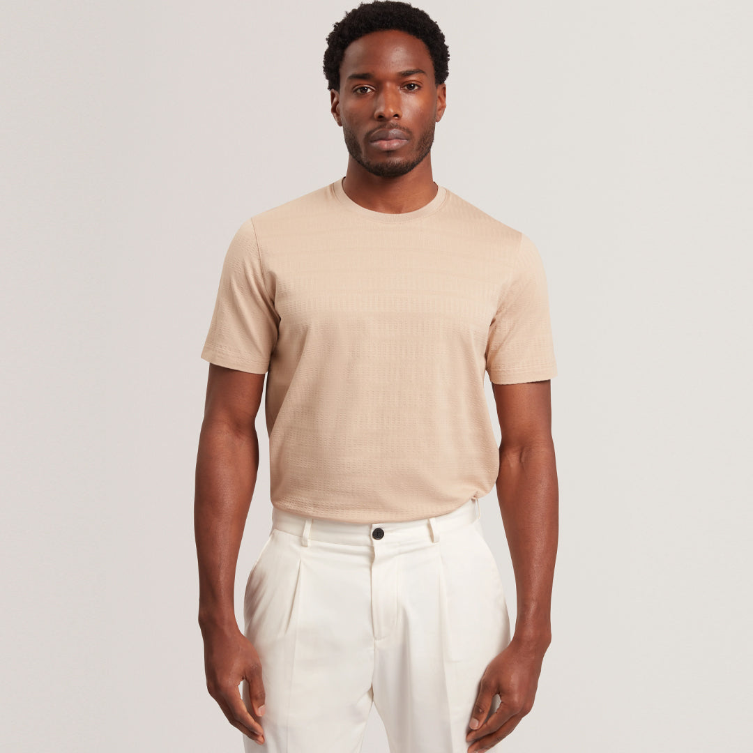 Maicë Ted Baker SS Mixed Texture Stripe T-Shirt