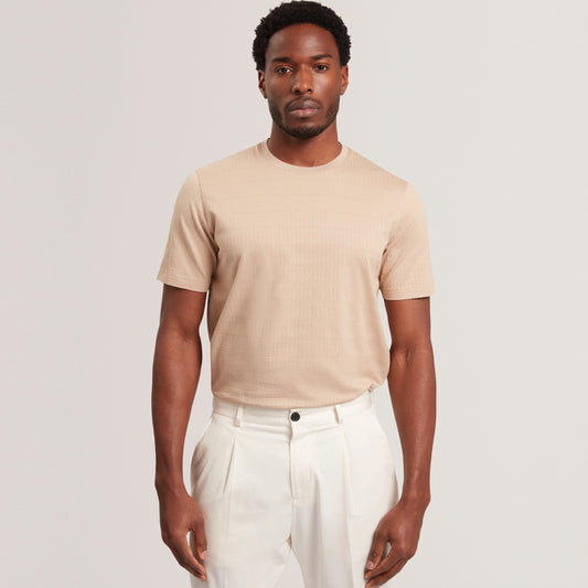 Maicë Ted Baker SS Mixed Texture Stripe T-Shirt