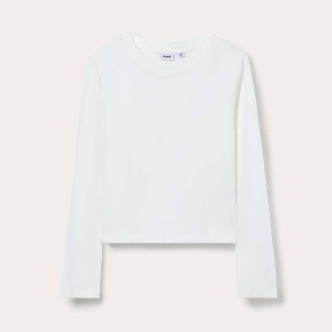 Maicë Blukids T-SHIRT LS S OFF WHITE