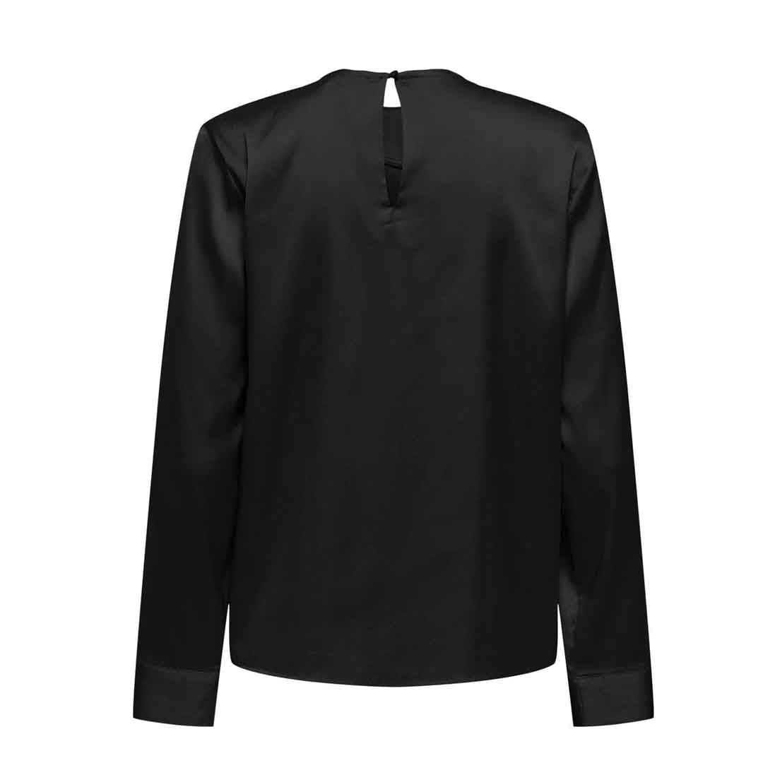 Bluzë ONLY ONLCAMILLE LS SATIN DEATIL TOP WVN