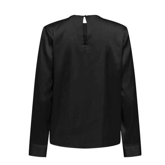 Bluzë ONLY ONLCAMILLE LS SATIN DEATIL TOP WVN