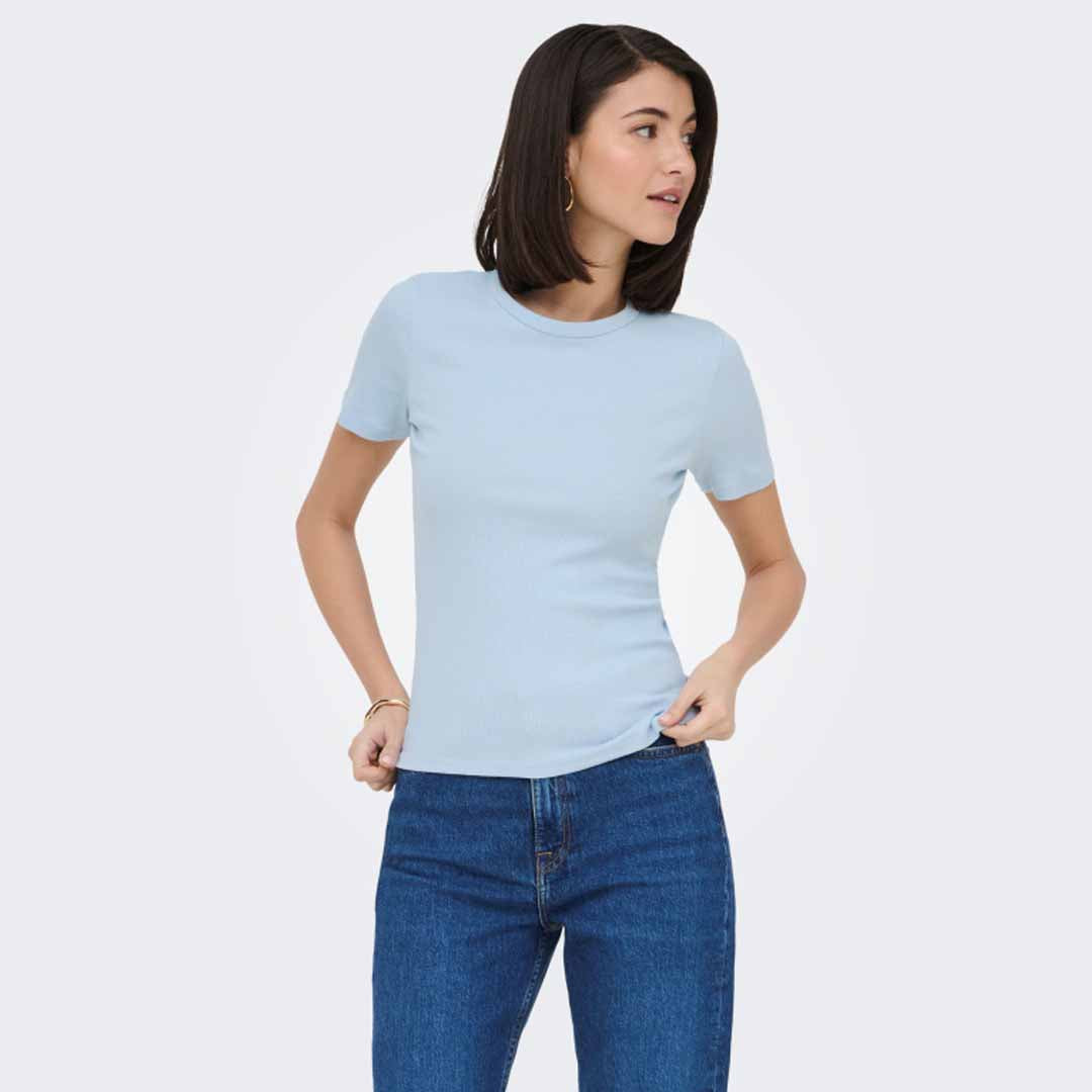 Maicë Jacqueline de Yong JDYLUCKY S/S O NECK TOP J