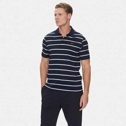 Maicë Paul & Shark MEN'S KNITTED COTTON POLOSHIRT