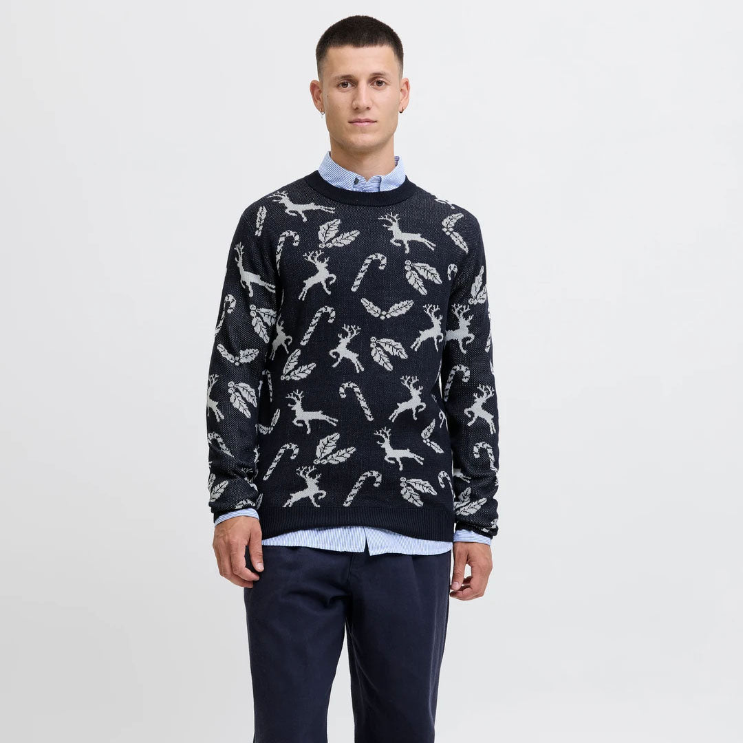 Bluzë JACK & JONESJJX MAS ANDREW KNIT CREW NECK