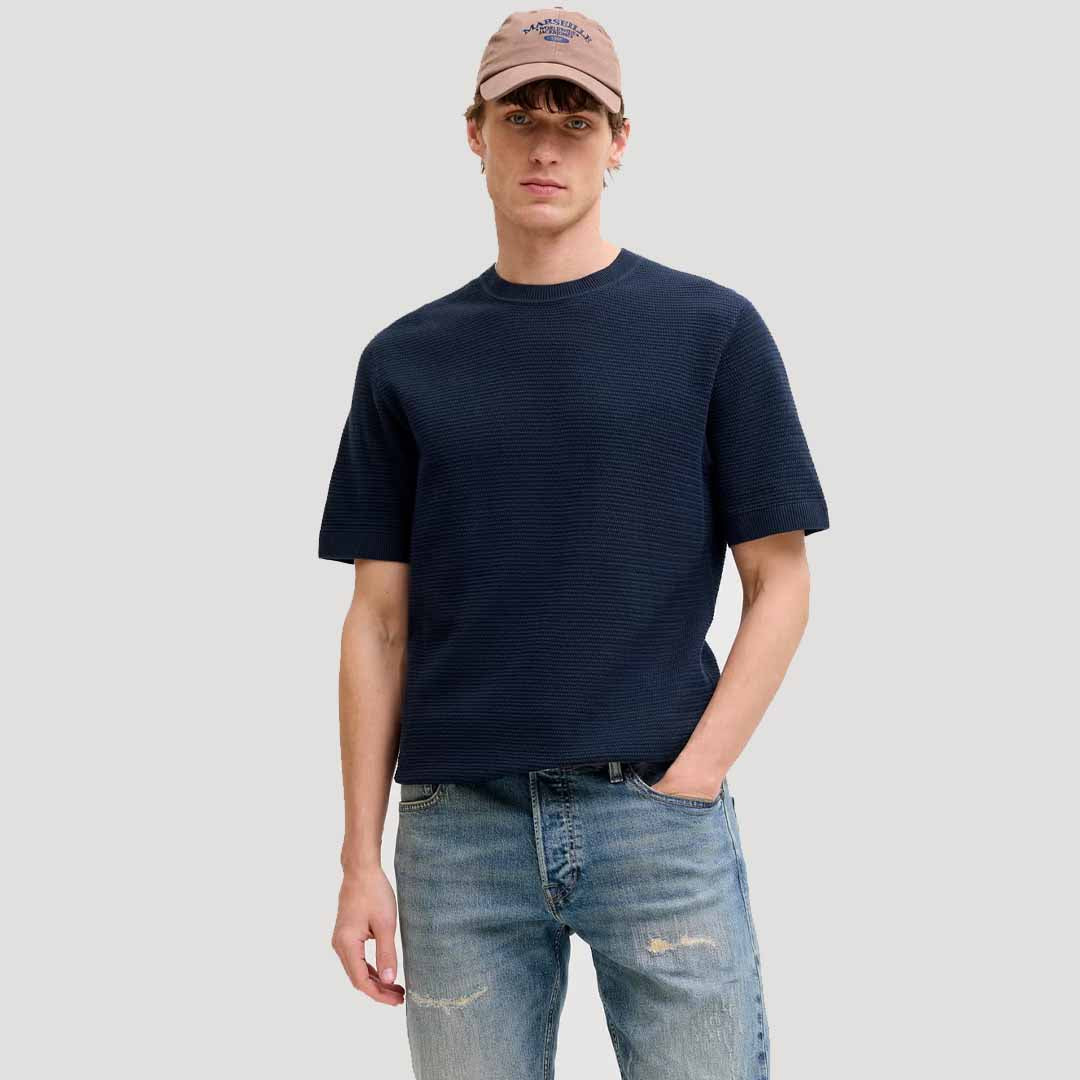 Maicë Jack & Jones JPRBLURILEY KNIT CREW NECK SS S