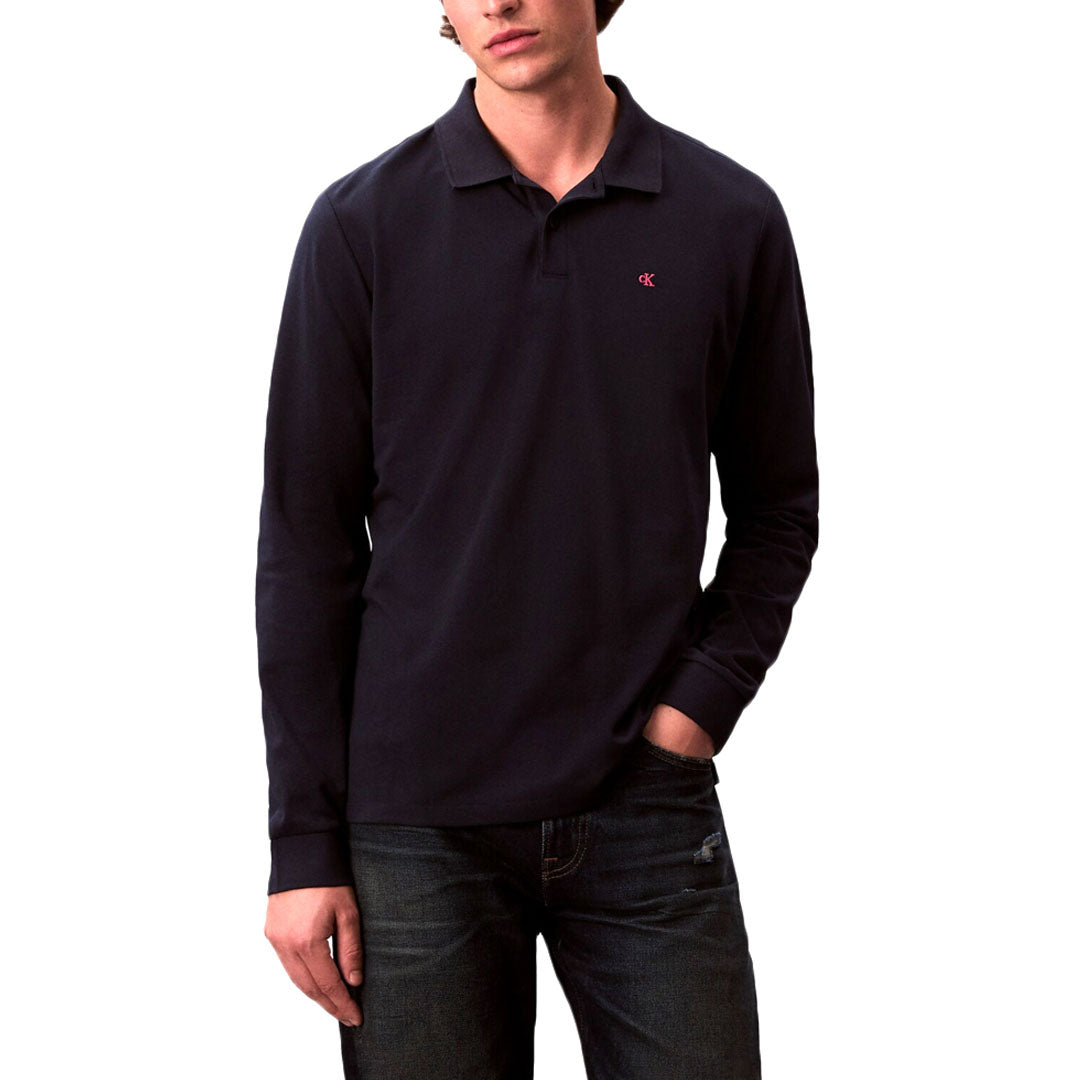 Bluzë Calvin Klein LS CASUAL PIQUE POLO