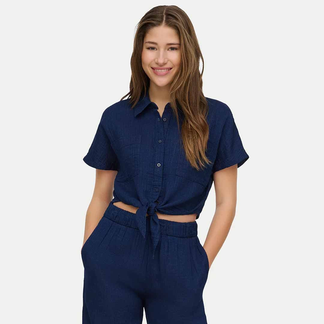 Këmishë Only ONLLEONI SEERSUCKER CAP KNOT SHIRT WV
