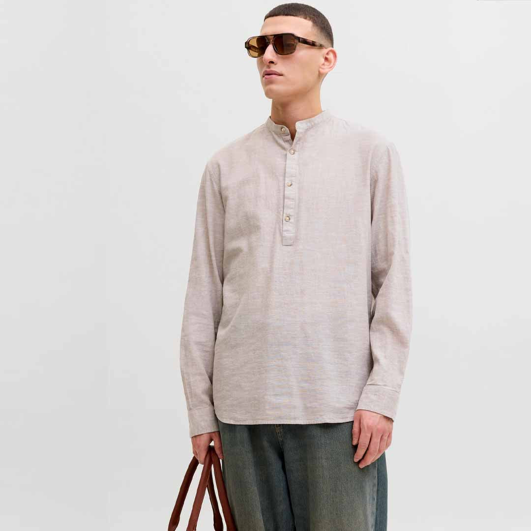 Këmishë Jack & Jones JJESUMMER LINEN BLEND TUNIC S