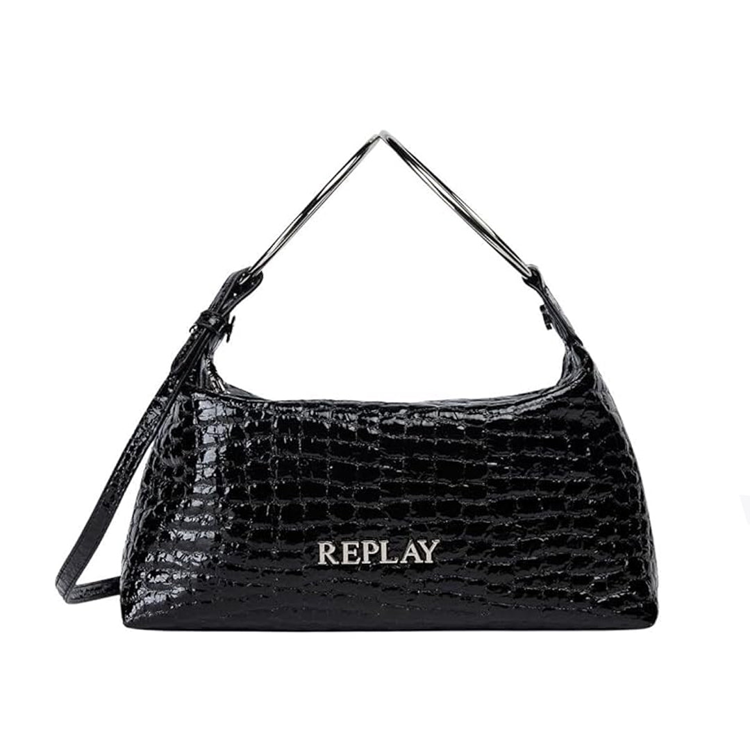 Qantë Replay PRINTED CROCODILE SHINY PU