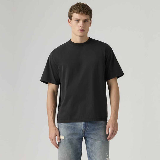 Maicë Levis BOXY SS TEE GARMENT DYE JET BLACK GARME