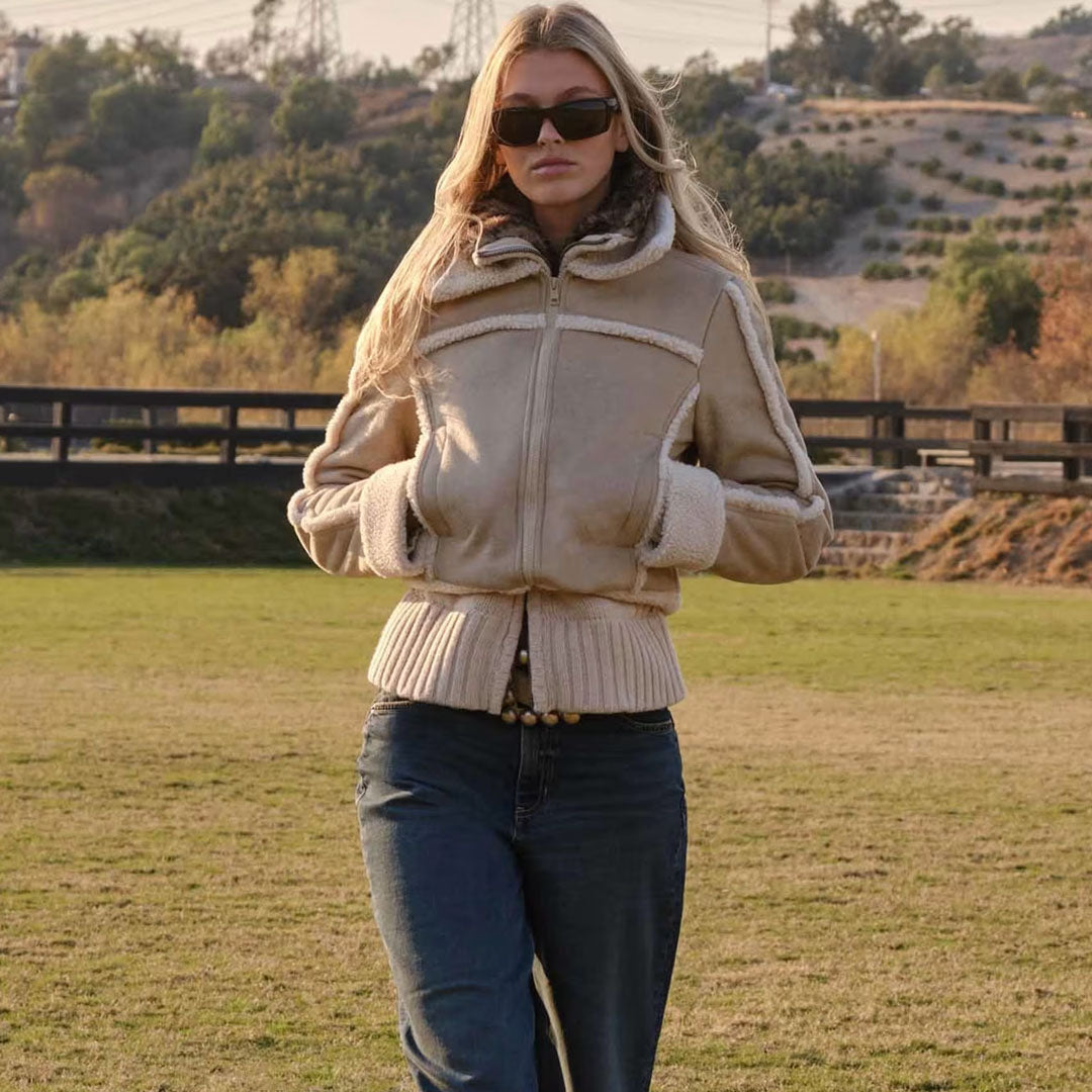 Jakne GUESS JEANS GJ FAUX SHEARLING JKT