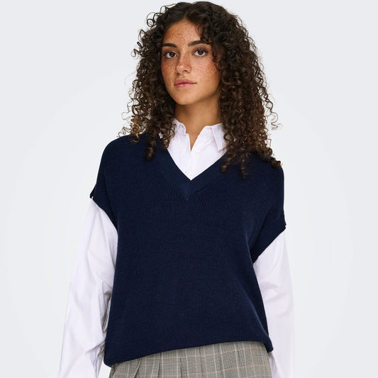 Jelek ONLY ONLPAYSON LS POLO MIX  VEST KNT