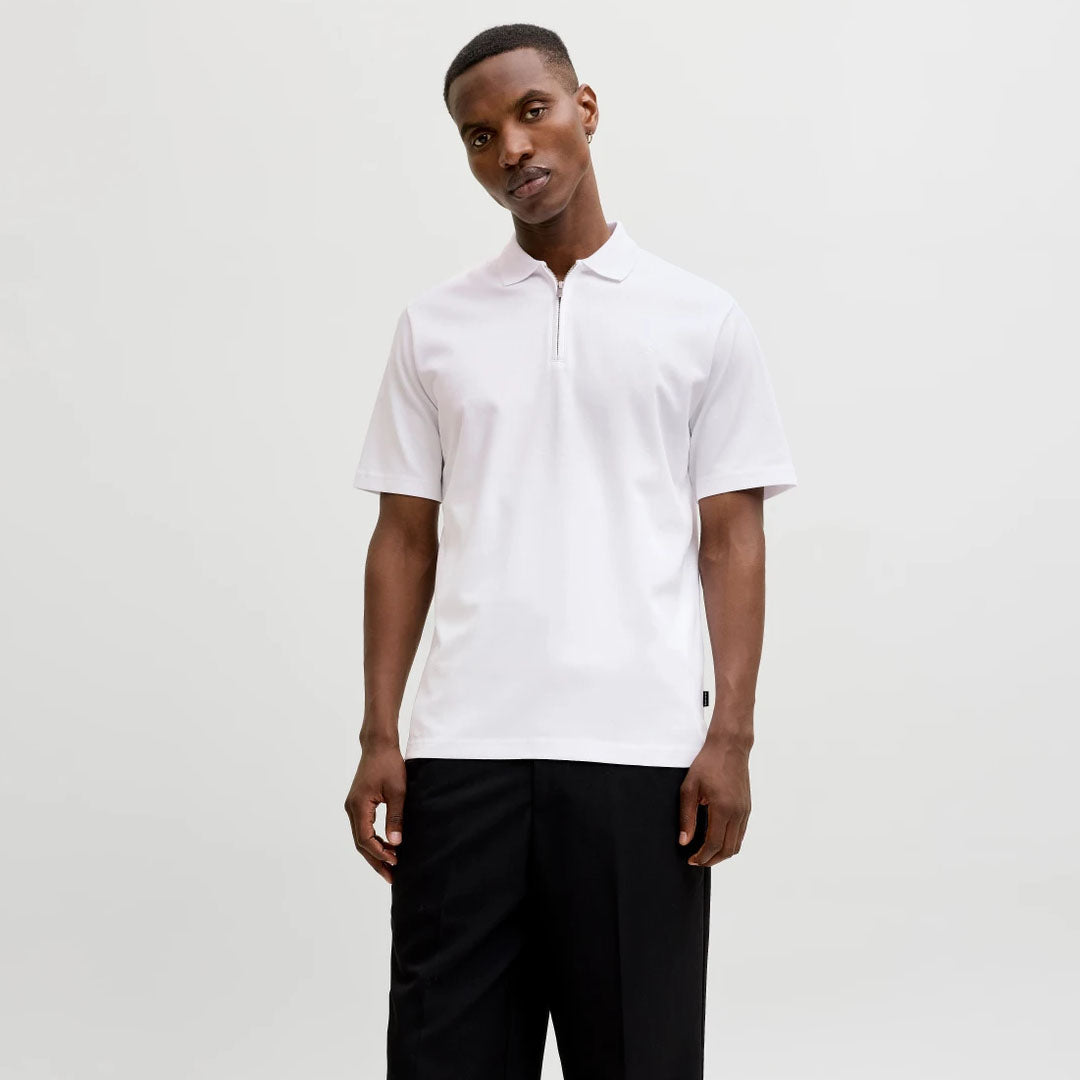 Bluzë JACK & JONES JPRBLAETHAN SS ZIP POLO SN