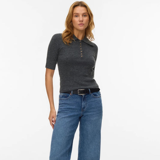 Bluzë VERO MODA VMMARINA 2/4 POLONECK PULLOVER