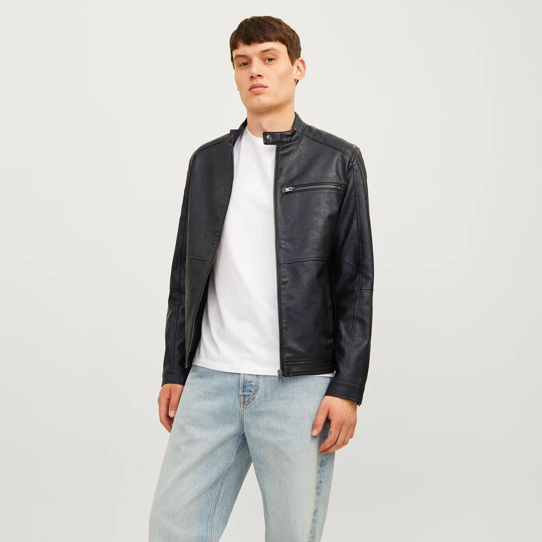 Jakne Jack & Jones JJEDYLAN PU BIKER JACKET NOOS