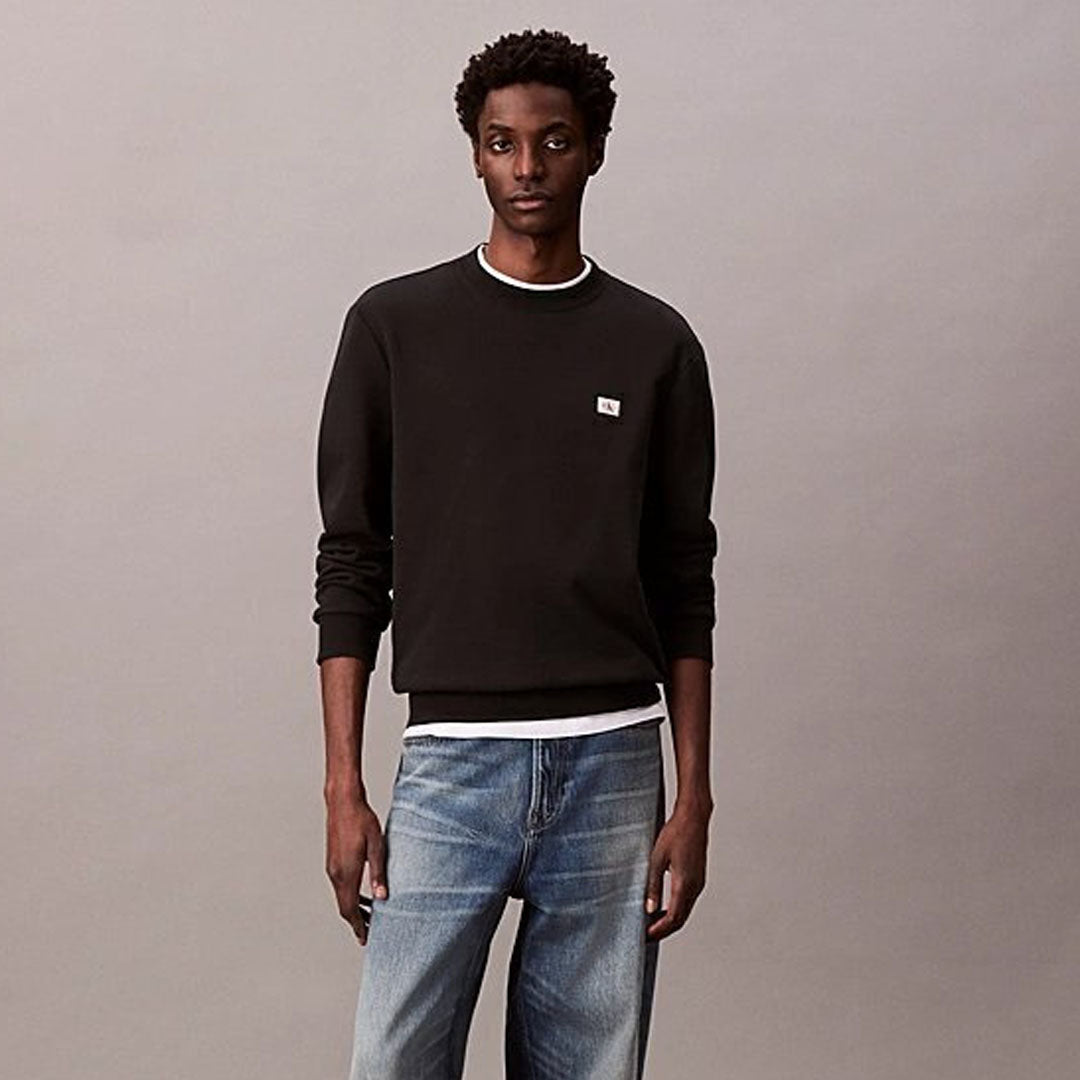 Bluzë Calvin Klein LS EU BADGE 350TERRY CN SWTSHRT
