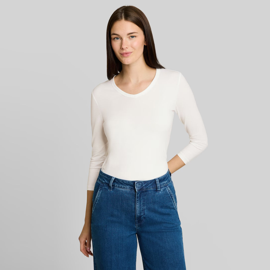 Bluzë Tom Tailor T-shirt basic v-nec