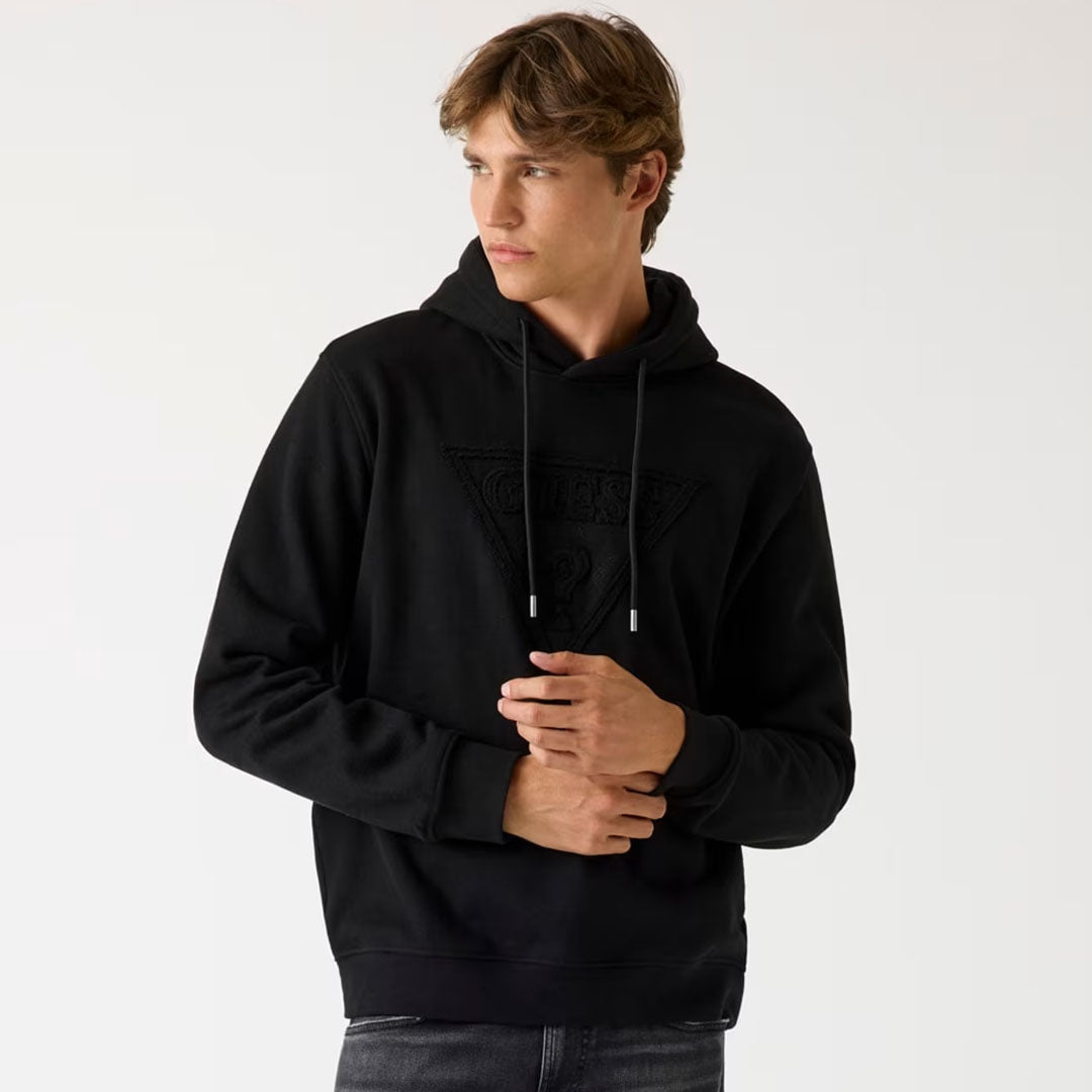 Duks GUESS TRIANGLE RAW PATCH HOODIE