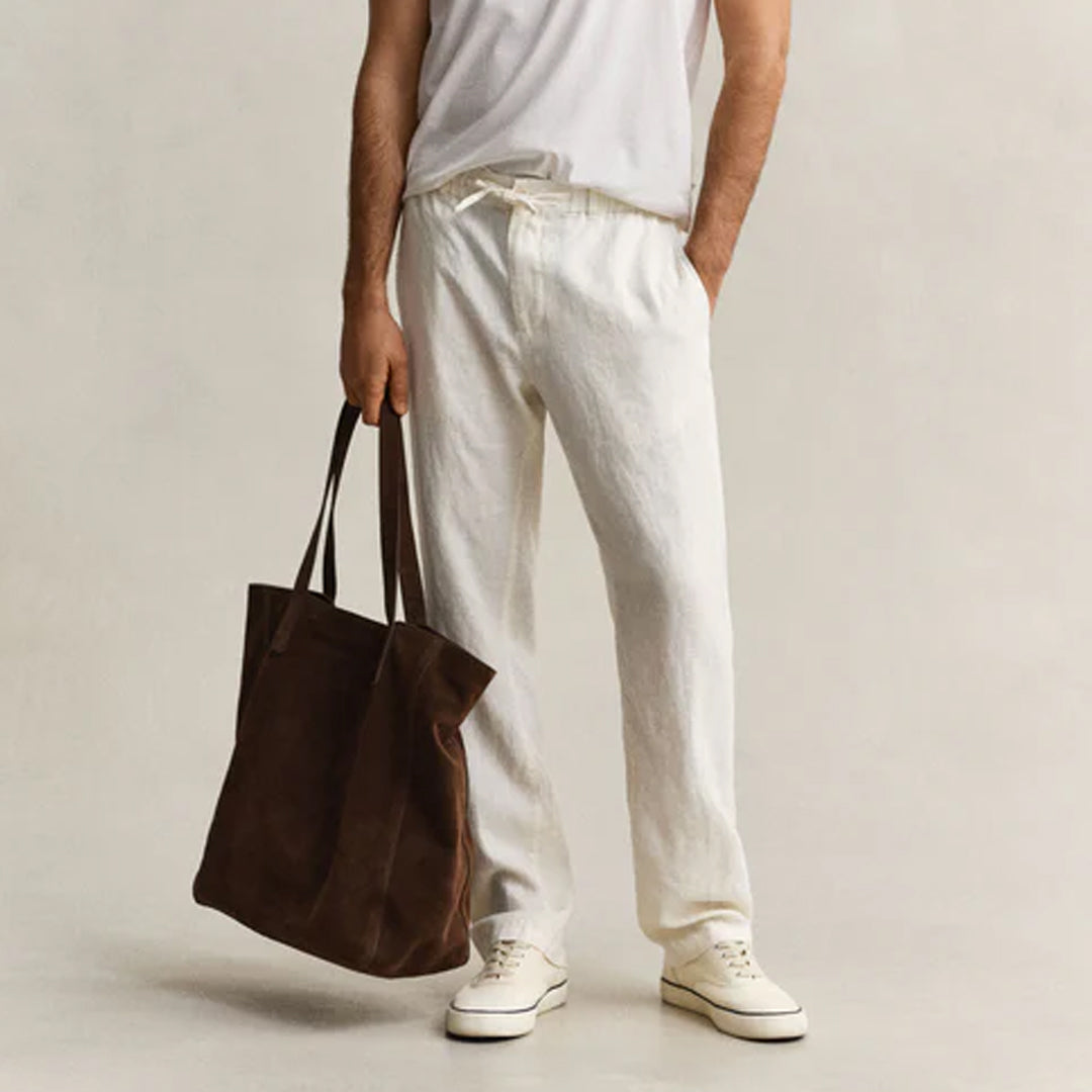 Pantallona Gant REG LINEN DS PANTS