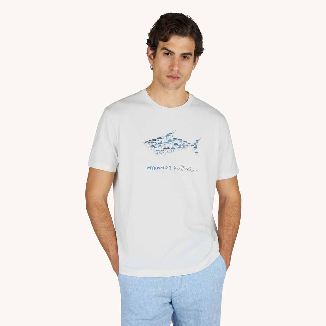 Maicë Paul & Shark MENS KNITTED COTTON T-SHIRT