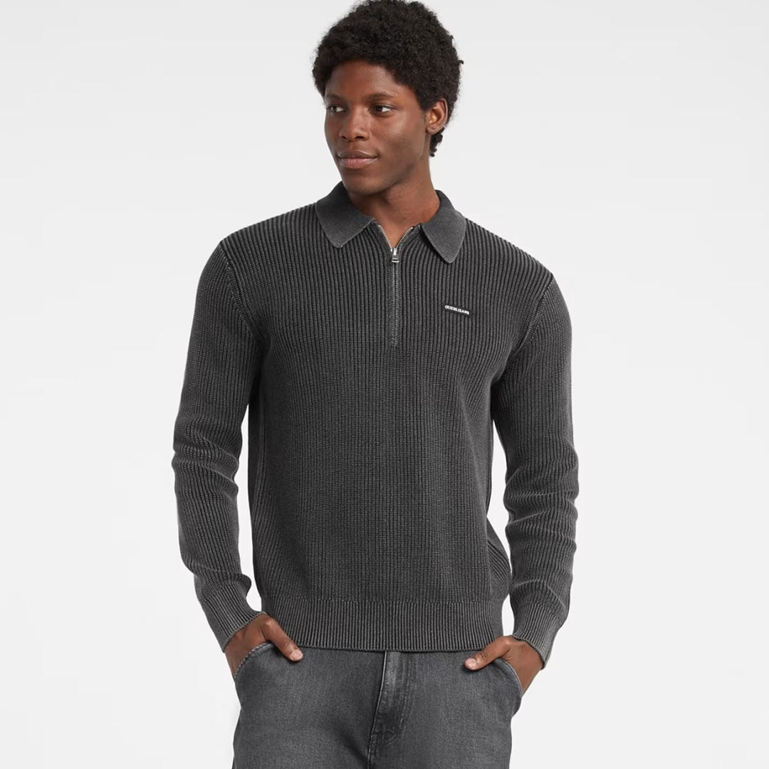 Xhemper GUESS JEANS GJ LS HALF ZIP COLLAR SWTR