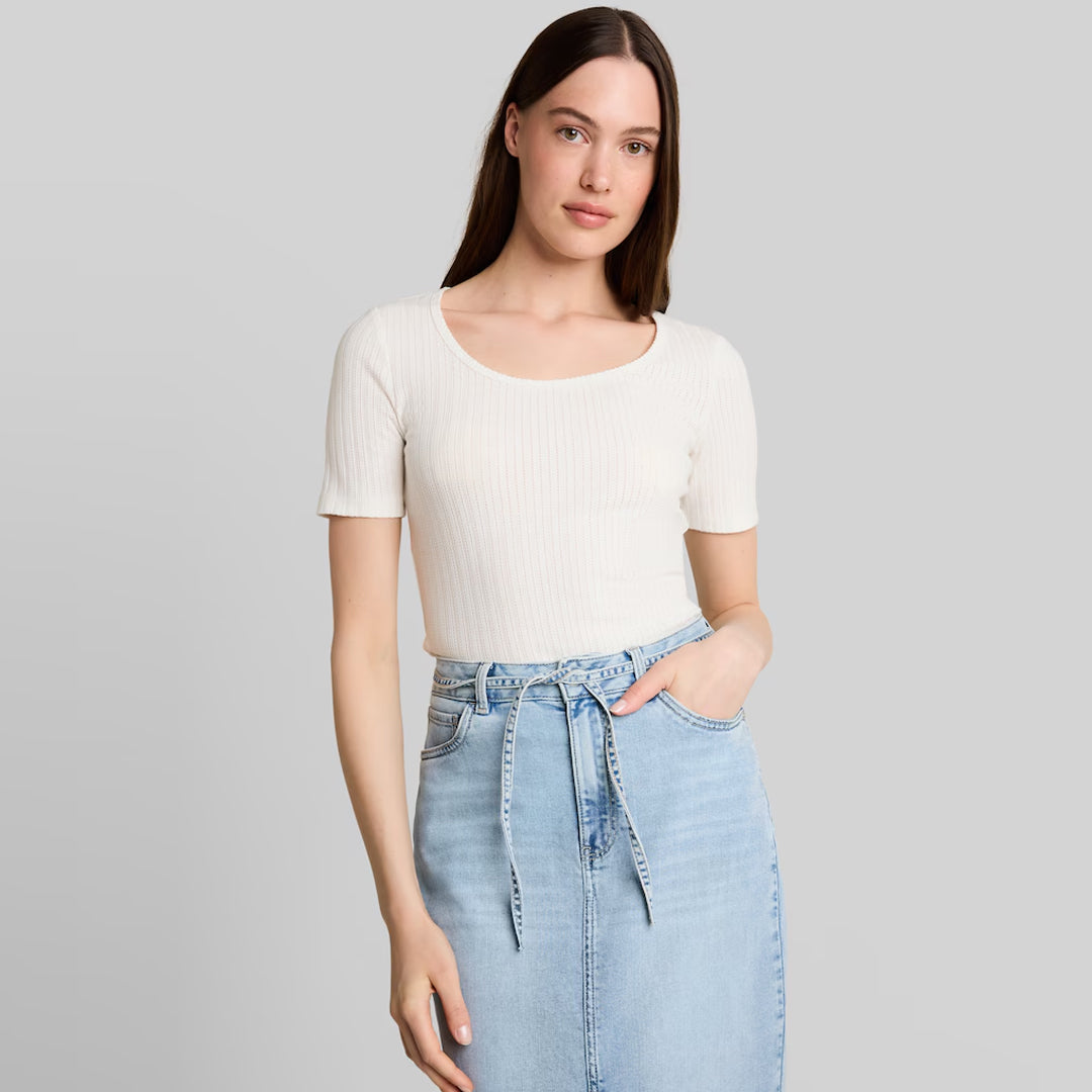 Maicë Tom Tailor pointelle T-shirt
