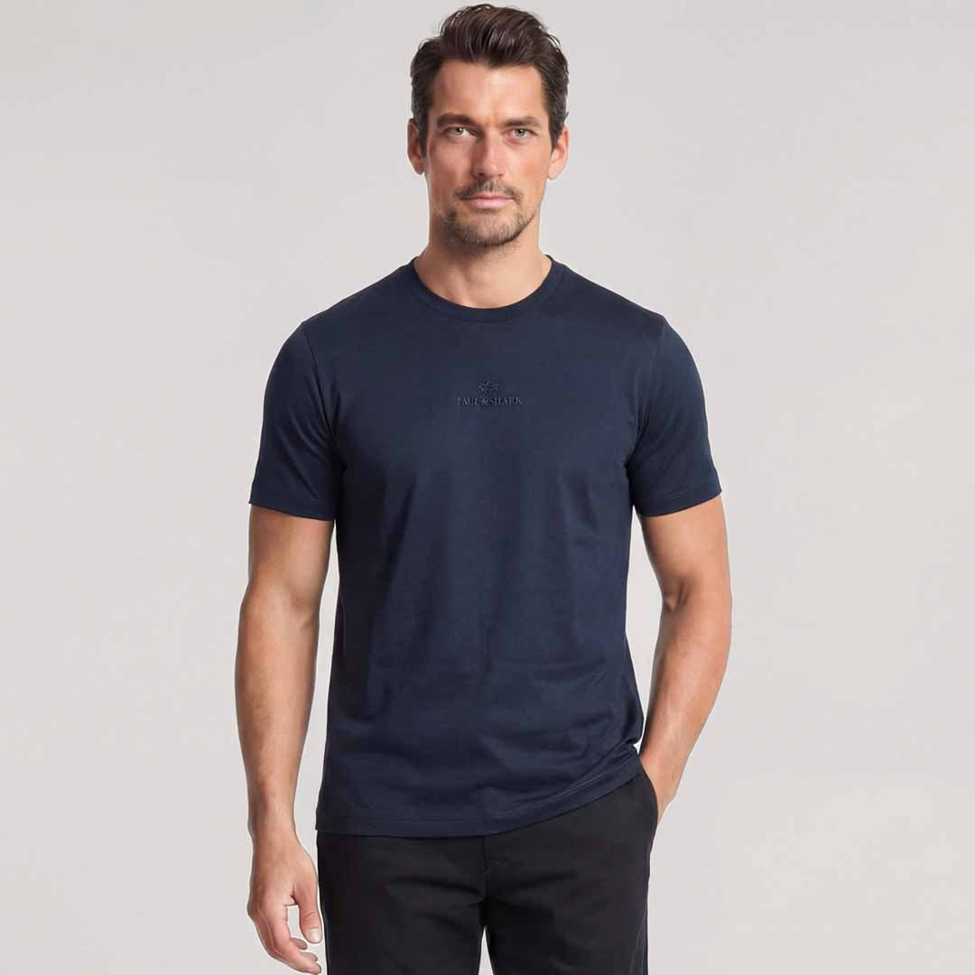 Maicë Paul & Shark MENS KNITTED COTTON T-SHIRT
