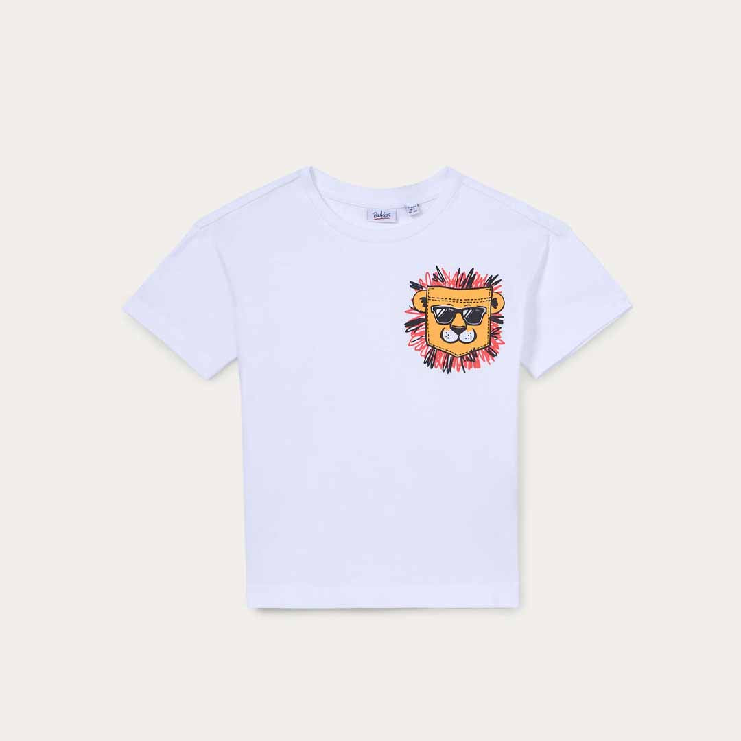 Maicë Blukids T-SHIRT POCK BRILLIANT WH