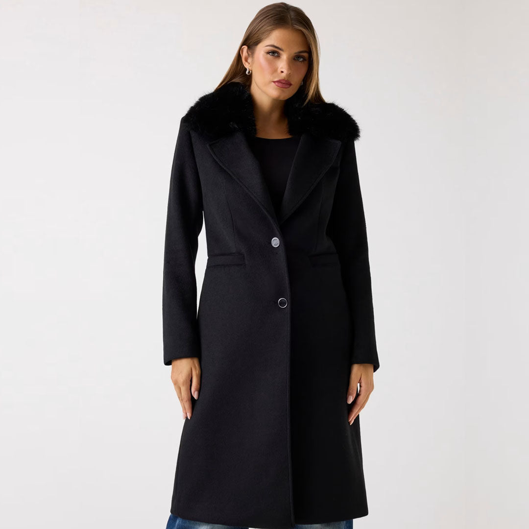 Jakne GUESS KAROLE FUR COLLAR CO