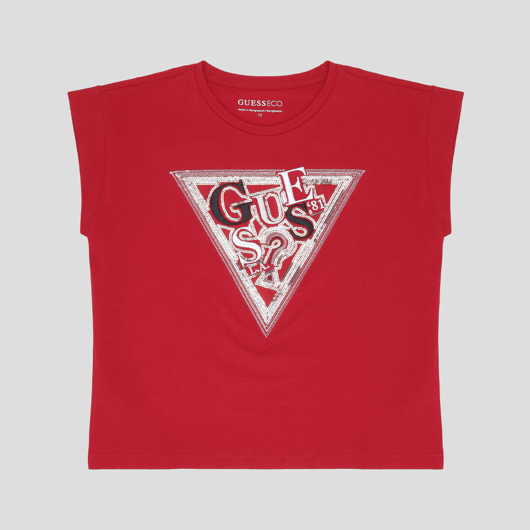 Maicë Guess MIDI SS T-SHIRT W/SEQUINS