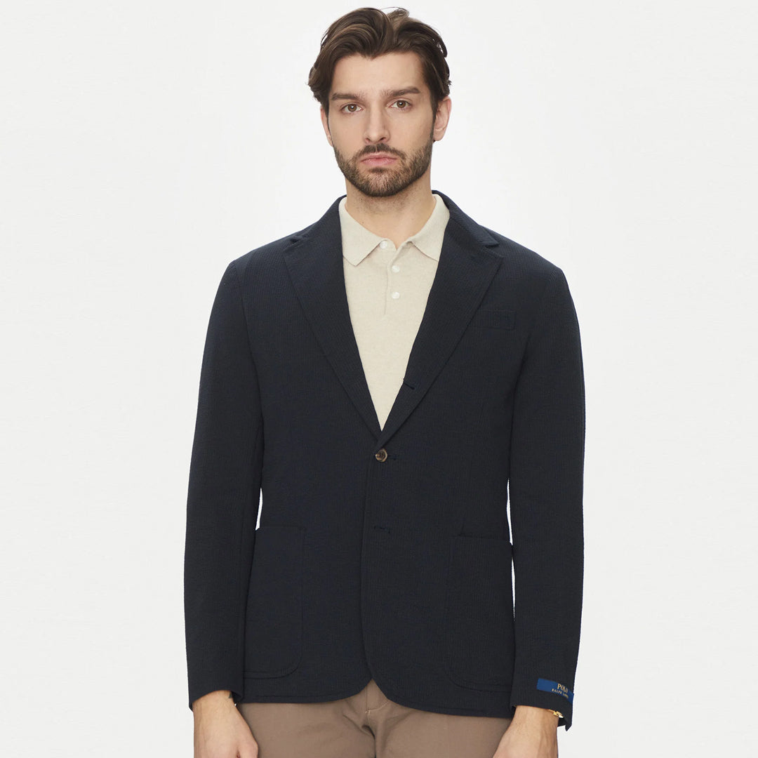 RALPH LAUREN JERSEY SEERSUCKER-POLO SOFT YALE