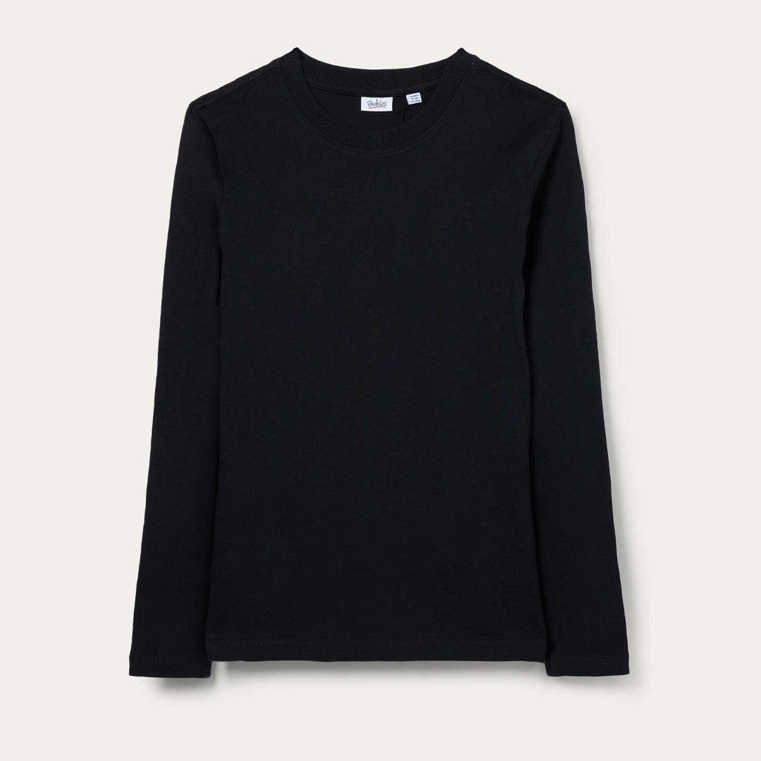 Maicë Blukids TSH LS SOLID BLACK BEAUTY