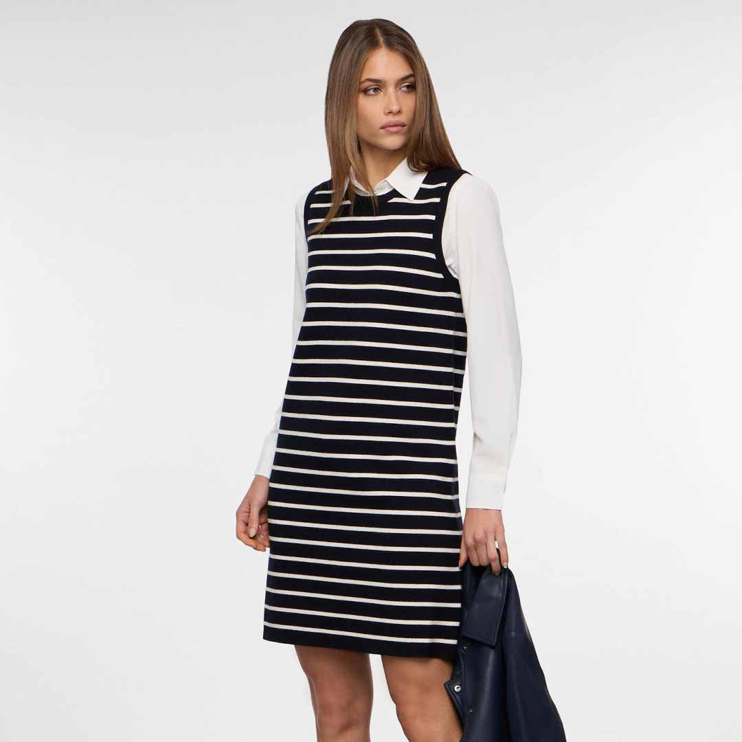 Fustan Upim ABITO IN MAG NAVY/BIANCO