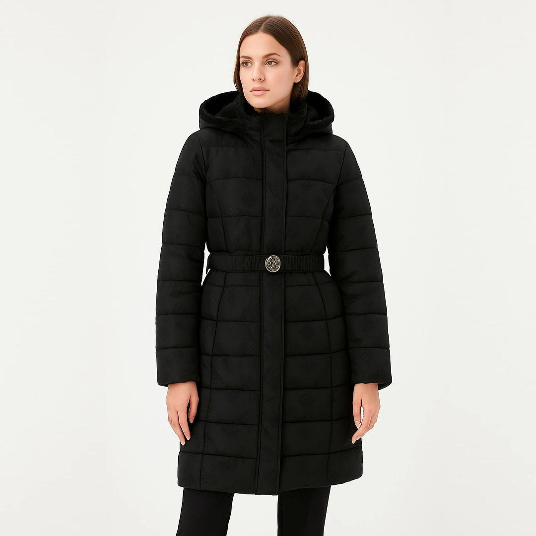 Jakne GUESS IMMA LOGO MIDI PUFFER