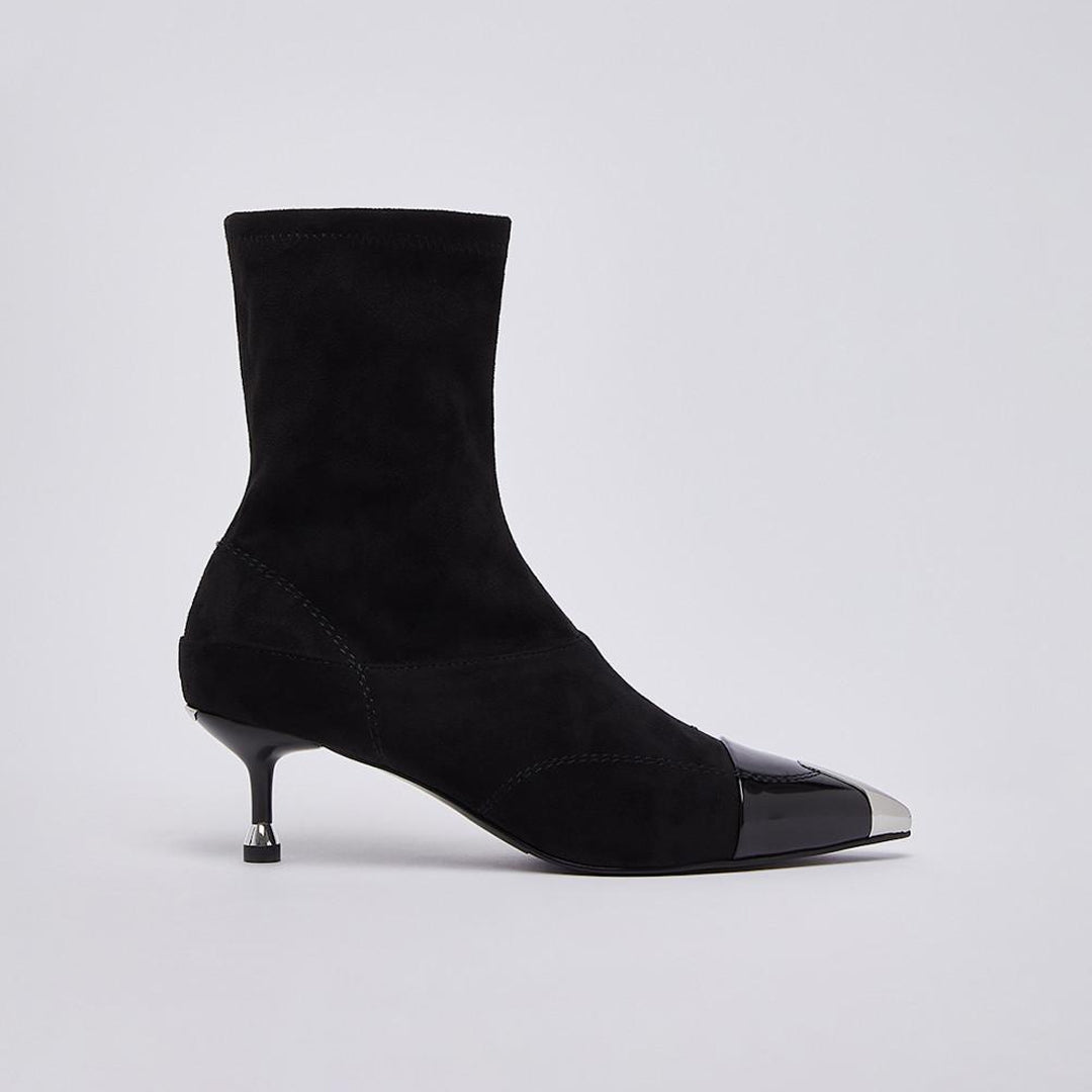 Këpucë Liu Jo DEVA 19 - ANKLE BOOT MICROFIBER/BOX SPREA BLACK