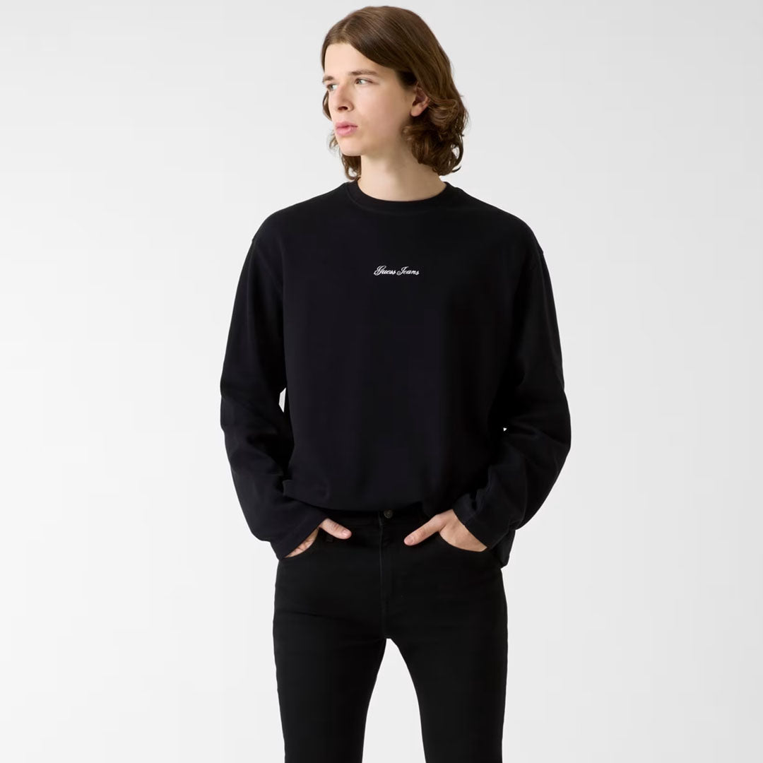 Bluzë GUESS JEANS GJ LS BOXY CROPPED OTTOMAN