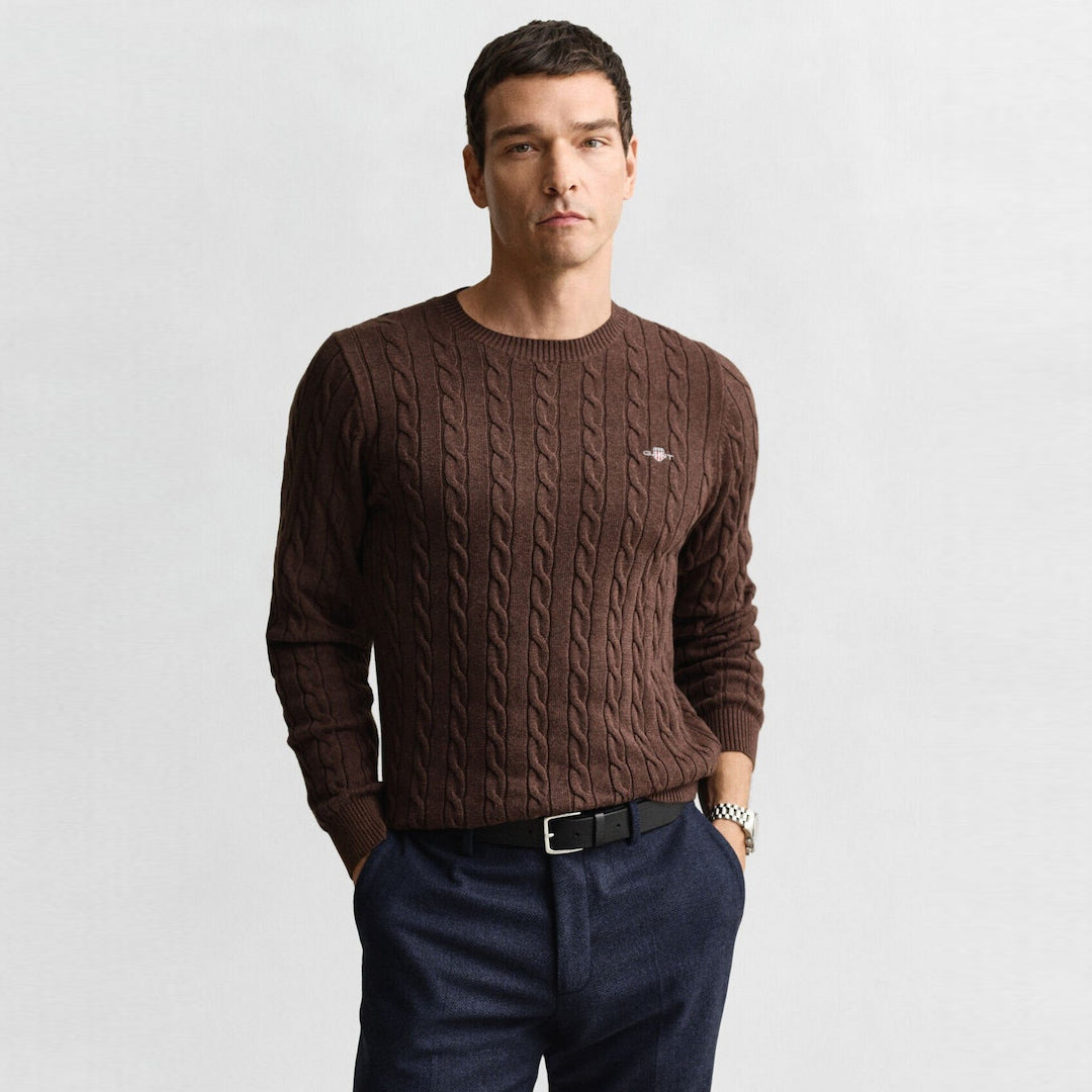 Xhemper Gant CLASSIC CABLE KNIT SWEATER