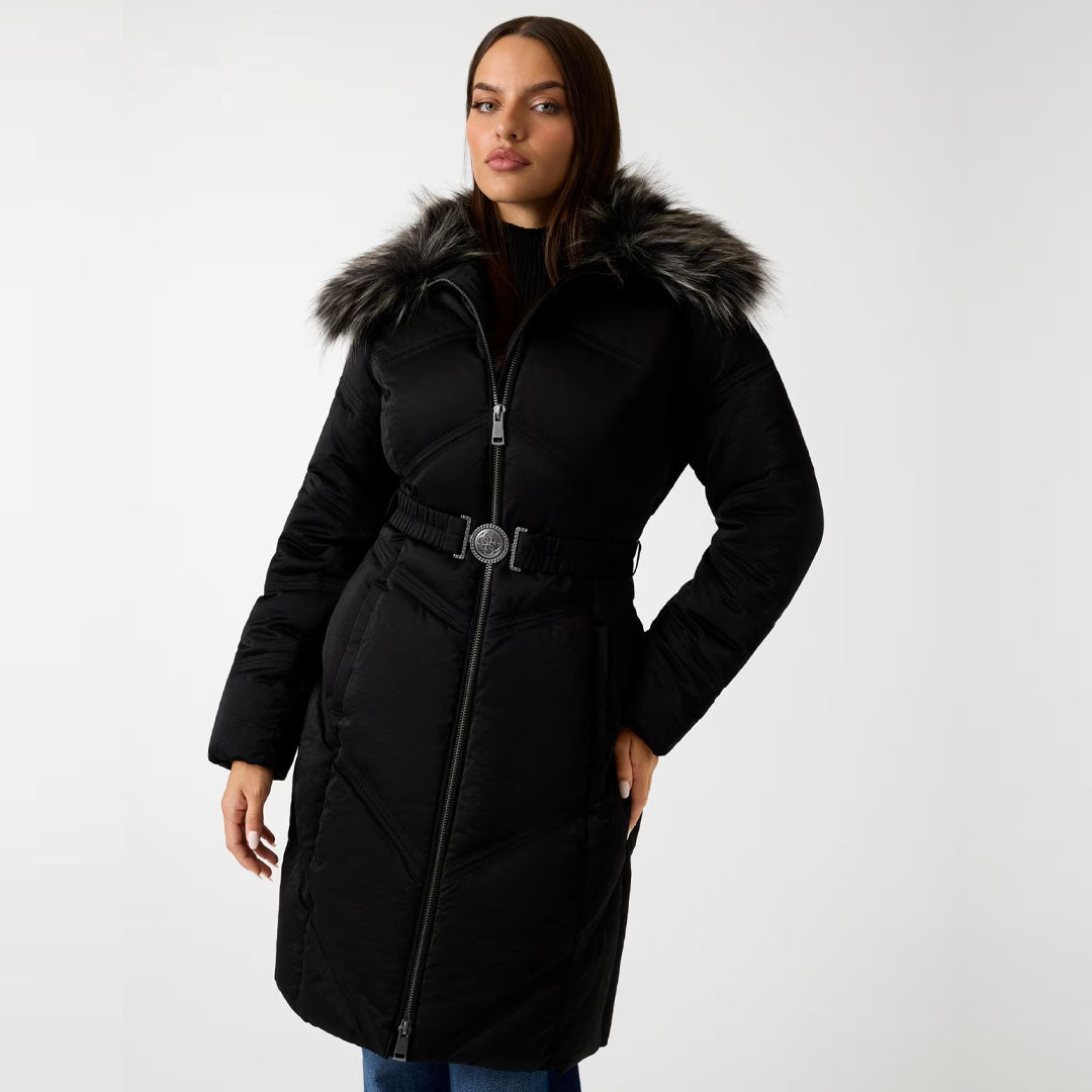 Jakne GUESS ALIENOR SHORT BELTED