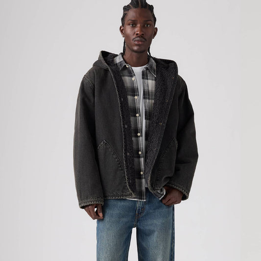 Jakne Levis CAMPO SHERPA JACKET JET BLACK