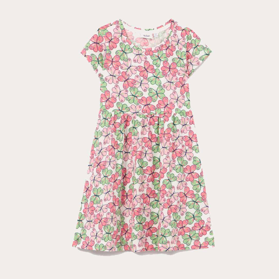 Fustan Blukids DRESS AOP    OFF WHITE