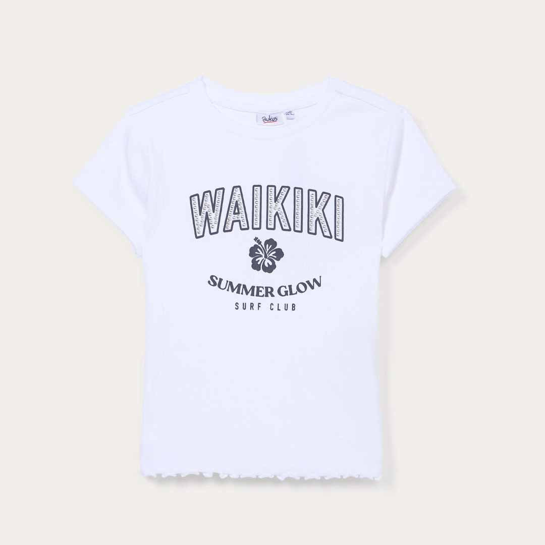 Maicë Blukids T-SHIRT RIB  OPTICAL WHIT