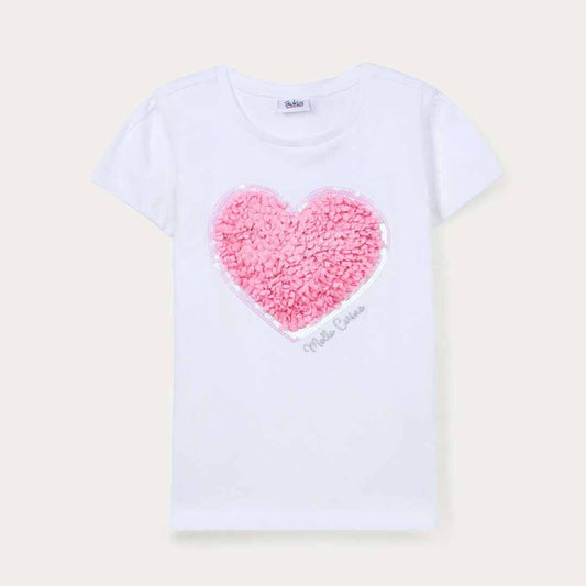 Maicë Blukids T-SHIRT S/S  OPTICAL WHIT