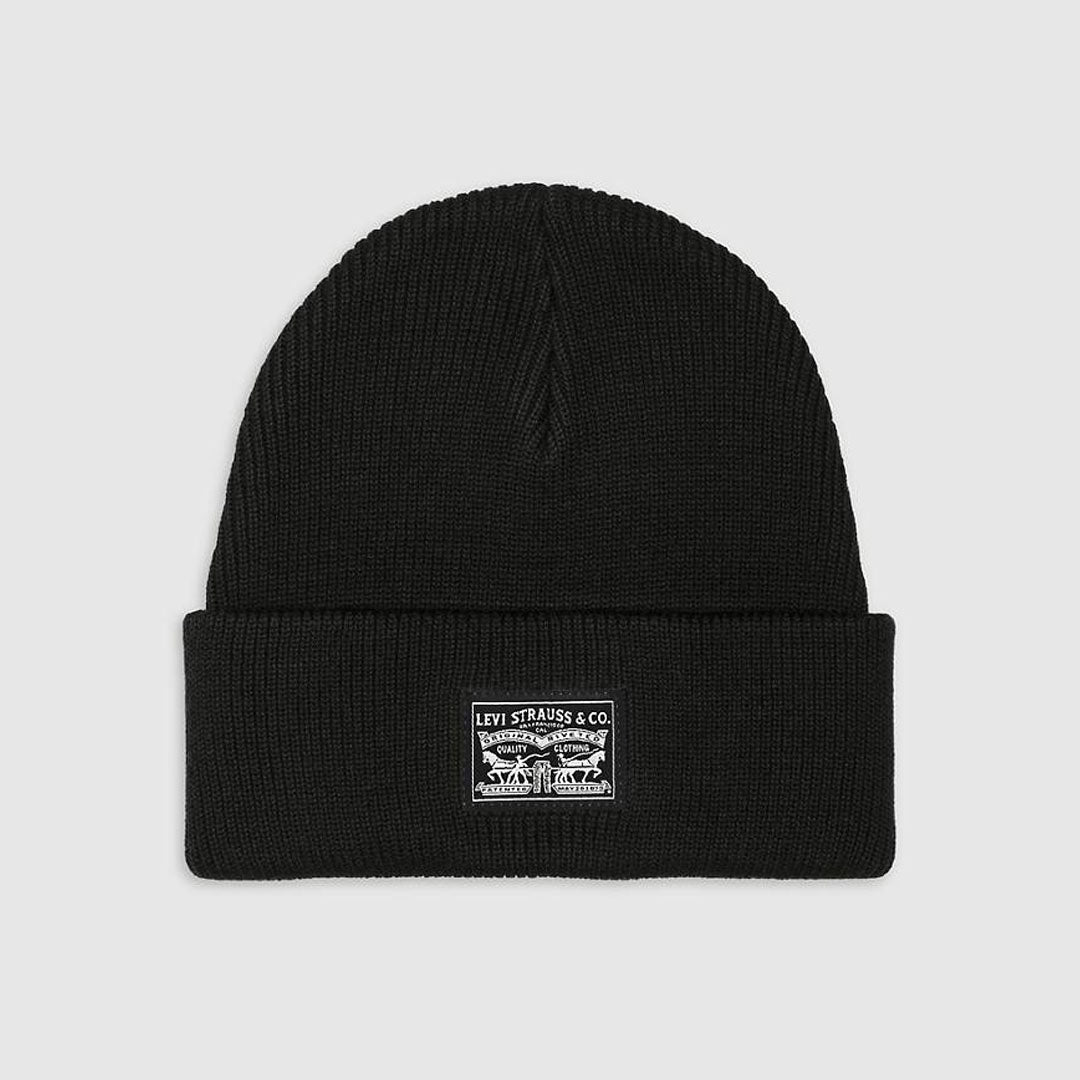 Kapelë LEVIS BACKPATCH BEANIE CAVIAR