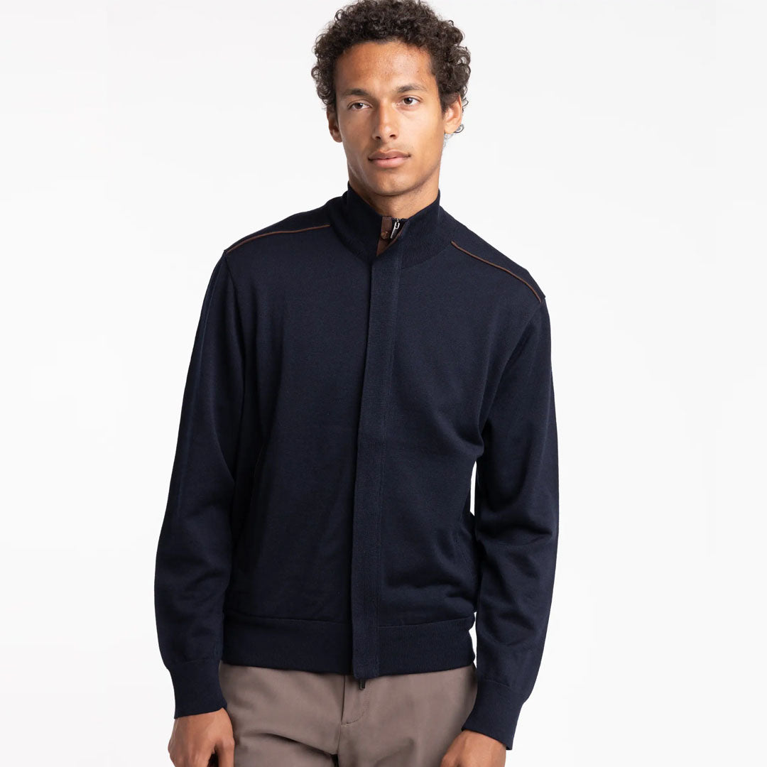 Bluzë PAUL & SHARK MENS KNITTED WOOL ZIPPED SWEATE
