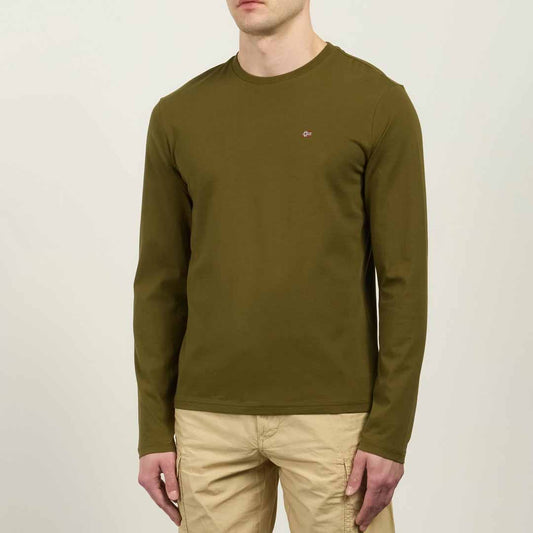 Bluzë Napapijri SALIS LS 1 DARK OLIVE G3A