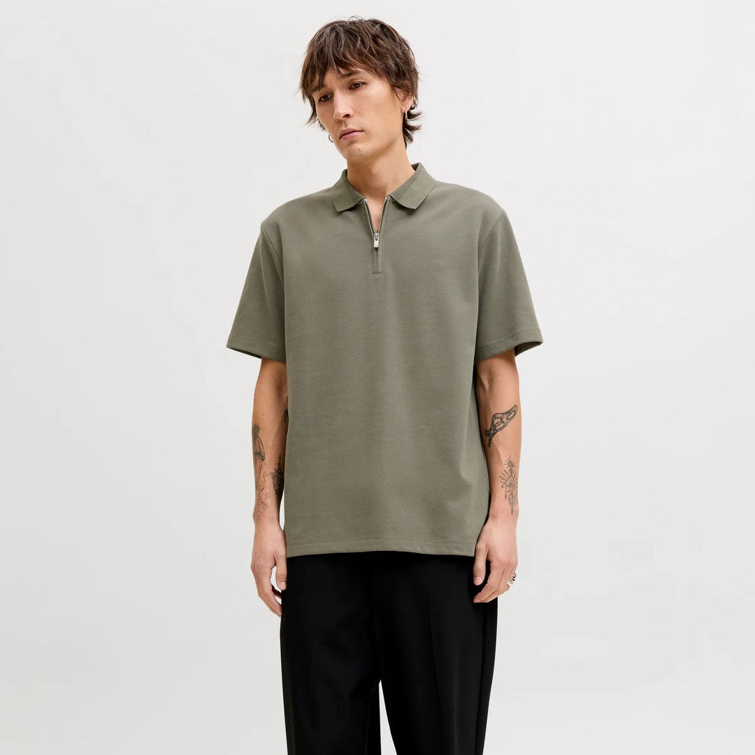 Maicë Jack & Jones JPRBLAETHAN SS ZIP POLO SN