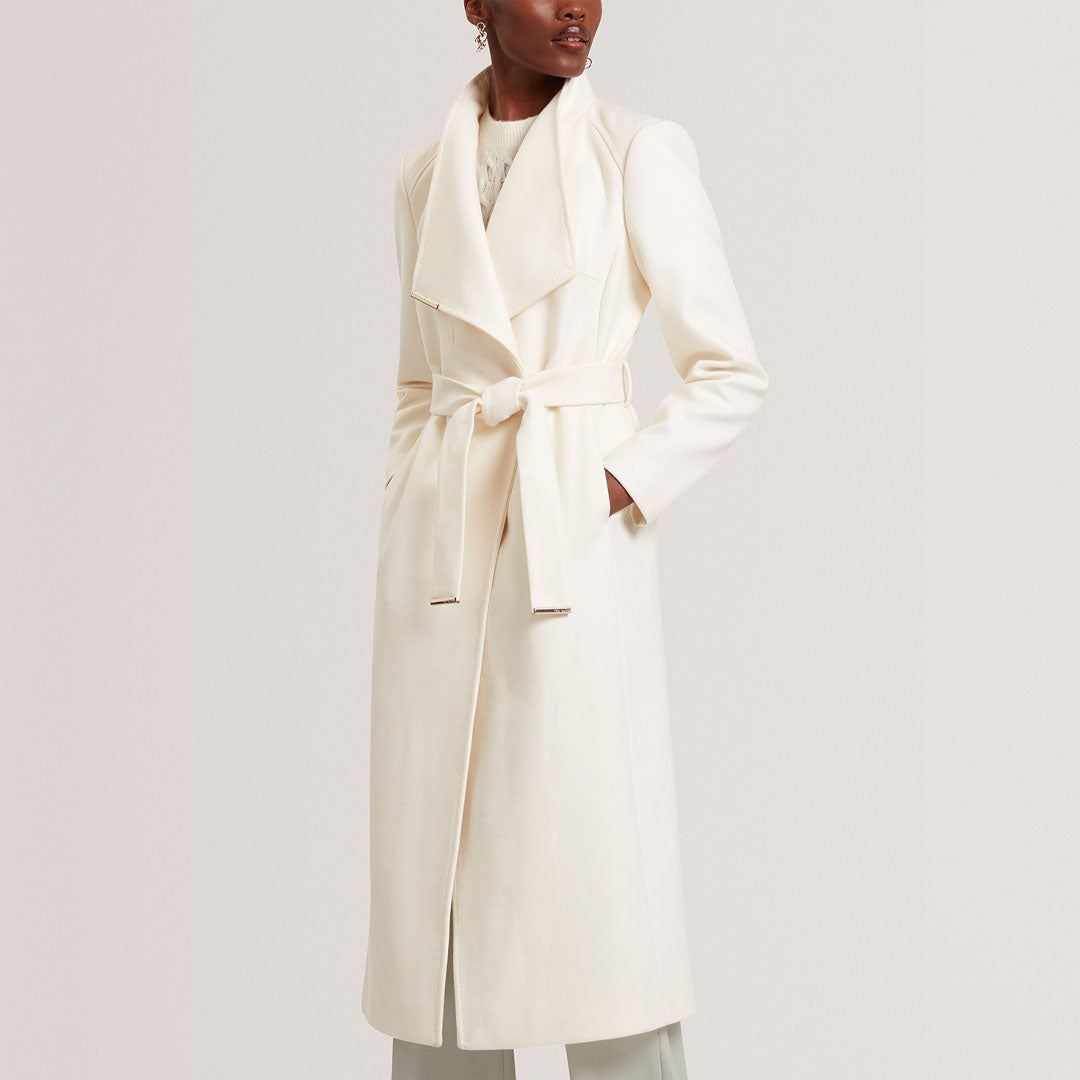 Palltë Long Length Belted Wool Wrap Coat