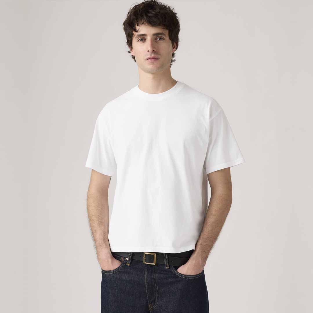 Maicë Levis BOXY SS TEE BRIGHT WHITE JERSEY