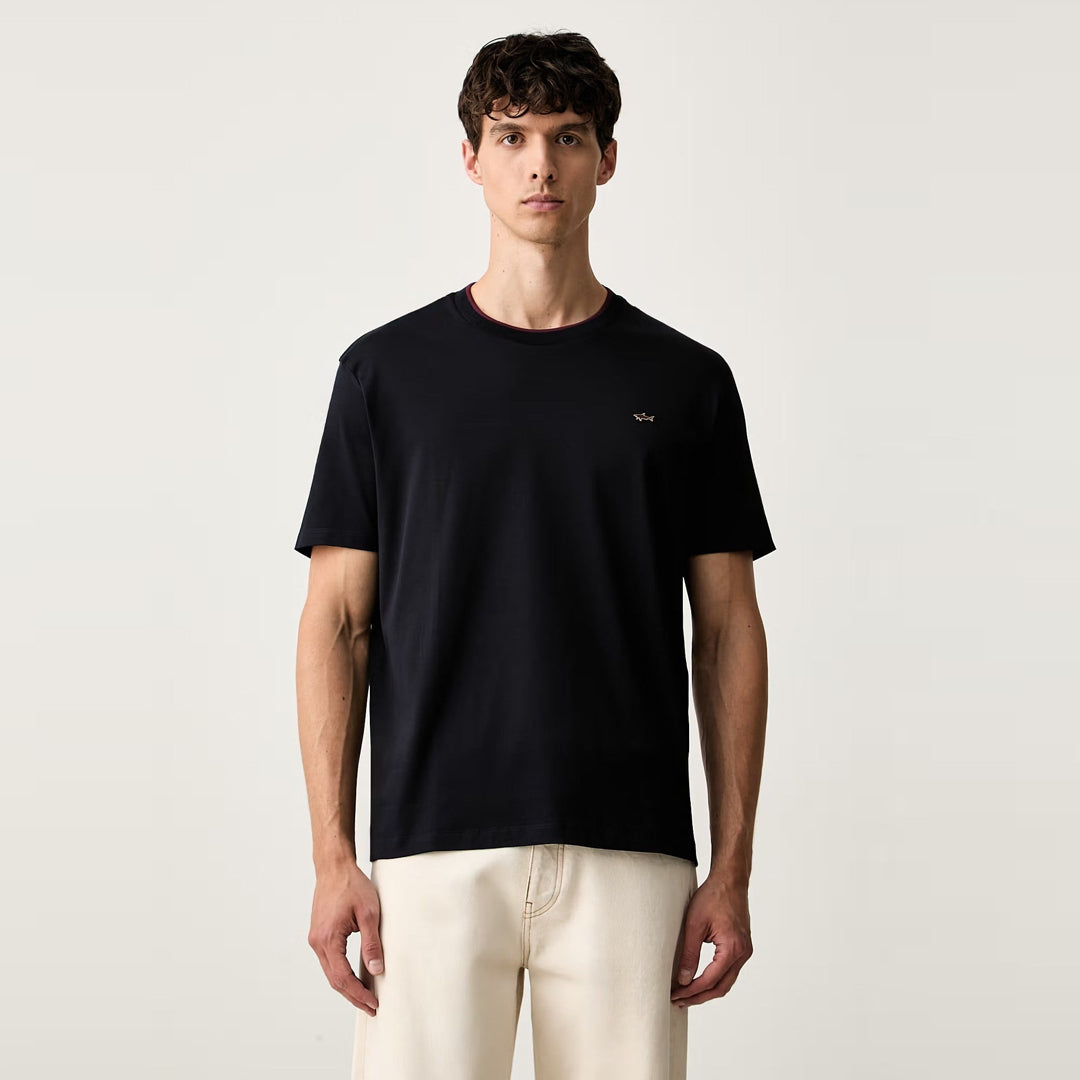 Maicë Paul & Shark MENS KNITTED COTTON T-SHIRT