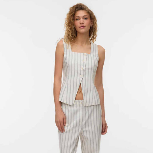 Jelek Vero Moda VMMIONA SL STRIPED WAISTCOAT